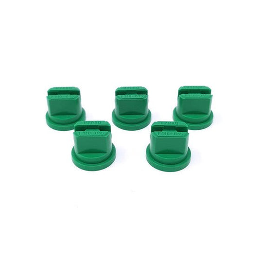 Green Flat Fan Nozzles - 5 x 110°.