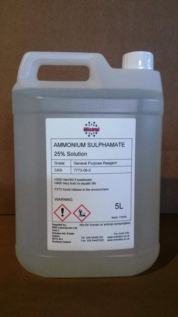Ammonium Sulphamate 25% Solution - Liquid Ammonium sulfamate.
