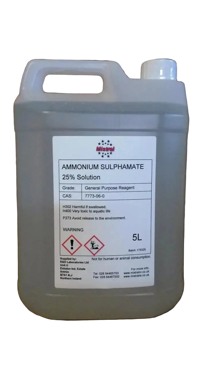 Ammonium Sulphamate 25% Solution - Liquid Ammonium sulfamate.