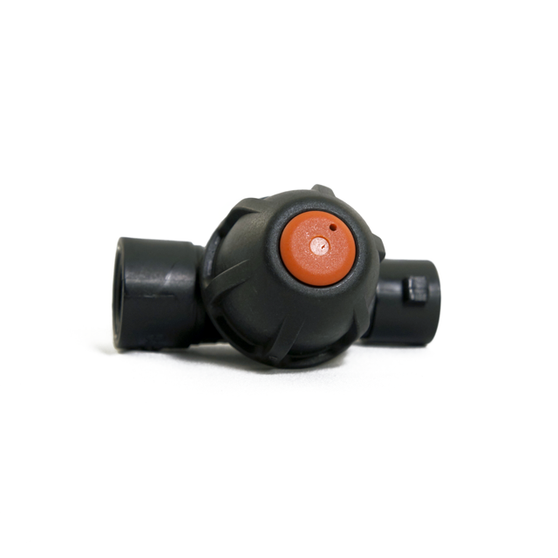 Sprayhead with DCV for use on front end of a Pitchmark Eco Club and Eco Pro spray line markers.
Bayonet-style end for use with our bayonet caps.